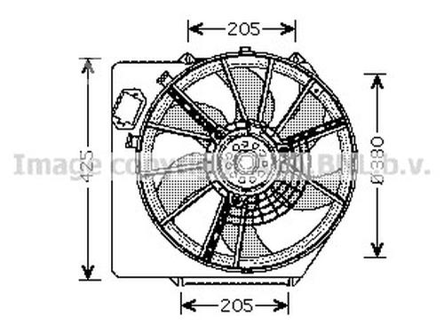 Used Radiator fan Radiator fan RENAULT CLIO II (BB_, CB_) 1.6 (B/CB0D, BB00) (90 hp) 35913207 35913207
