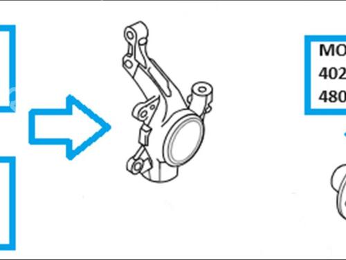Used Left front steering knuckle Left front steering knuckle NISSAN QASHQAI I (J10, NJ10) 1.5 dCi (106 hp) 33587644 33587644
