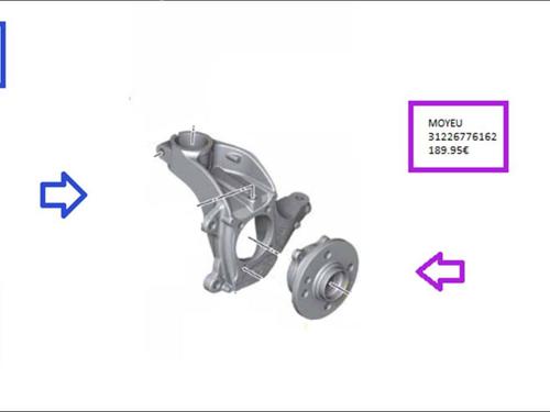 Used Left front steering knuckle Left front steering knuckle MINI MINI CLUBMAN (R55) Cooper D (109 hp) 35909246 35909246