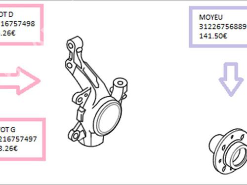 left-front-steering-knuckle-mini-mini-r50-r53-2001-2002-2003-2004-2005-2006-35908825 main image
