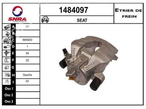 Used Left front brake caliper Left front brake caliper 36248006 36248006