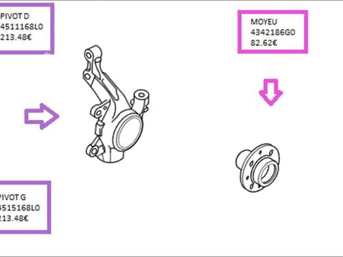 Used Left front steering knuckle Left front steering knuckle SUZUKI SWIFT IV (FZ, NZ) 1.2 (AZH412, ZC72S) (94 hp) 33589561 33589561