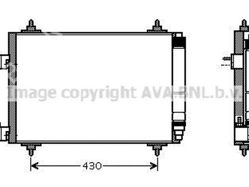 Used AC radiator AC radiator CITROËN C5 II Break (RE_) [2004-2008] 34218749 34218749