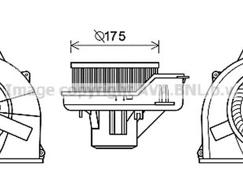 Ventilator motor Ventilator motor AUDI A1 (8X1, 8XK) 1.4 TFSI (122 hp) 35912667 35912667