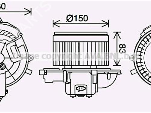 Motor da chauffage Motor da chauffage CITROËN C4 Picasso I MPV (UD_) [2006-2015] 36005452 36005452