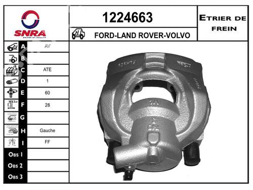Used Left front brake caliper Left front brake caliper LAND ROVER RANGE ROVER EVOQUE (L538) 2.2 D 4x4 (150 hp) 35913818 35913818