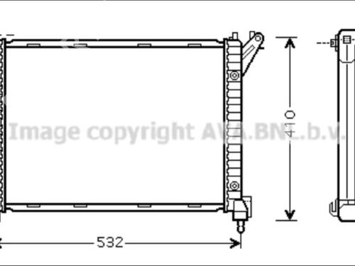 water-radiator-mini-mini-r50-r53-2001-2002-2003-2004-2005-2006-35908821 main image