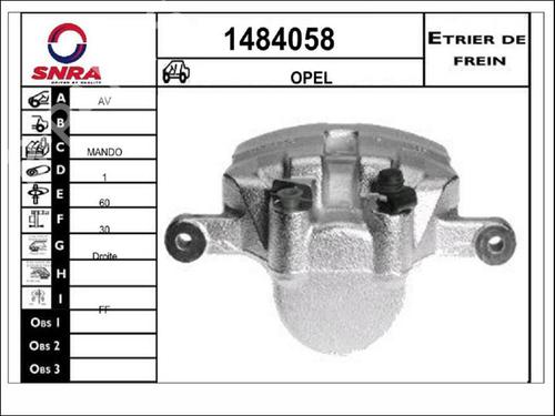 Used Right front brake caliper Right front brake caliper OPEL INSIGNIA A (G09) [2008-2017] 33577165 33577165