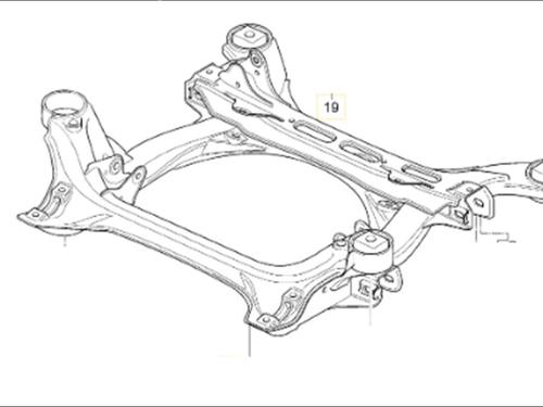 Used Subframe Subframe PORSCHE CAYENNE (92A) 3.0 S E-Hybrid (416 hp) 33589936 33589936