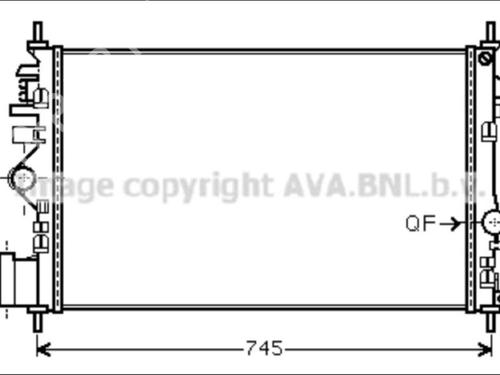 water-radiator-opel-insignia-a-g09-2008-2009-2010-2011-2012-2013-2014-2015-2016-2017-35906966 main image
