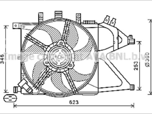 Used Radiator fan Radiator fan OPEL TIGRA TwinTop (X04) 1.8 (R97) (125 hp) 35907397 35907397