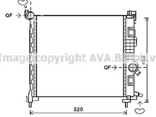 water-radiator-opel-meriva-b-mpv-s10-2010-2011-2012-2013-2014-2015-2016-2017-35912699 main image