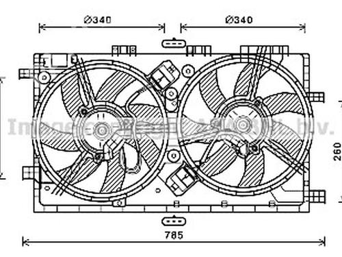 Used Radiator fan Radiator fan OPEL INSIGNIA A Saloon (G09) [2008-2017] 33851378 33851378
