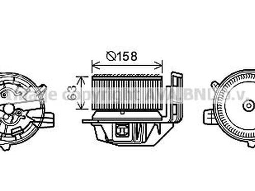 Used Heater blower motor Heater blower motor RENAULT SCÉNIC II (JM0/1_) [2003-2010] 33754503 33754503
