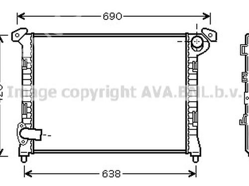water-radiator-mini-mini-r50-r53-2001-2002-2003-2004-2005-2006-34569309 main image
