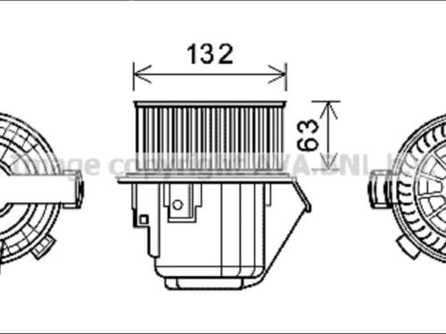 Used Heater blower motor Heater blower motor CITROËN C5 III Break (RW_) [2008-2017] 33576156 33576156
