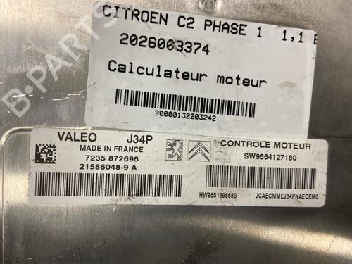 Engine control unit (ECU) CITROËN C2 (JM_) 1.1 | BP39459934M57 - Image 3