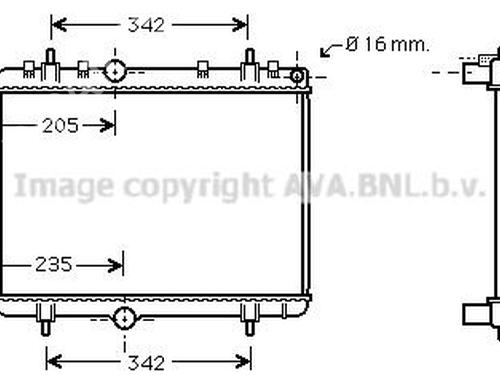 Water radiator CITROËN C4 II (NC_) 1.6 HDi 90 | BP33602728M31 - Image 5