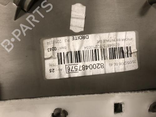 Bageste højre beklædning Bageste højre beklædning RENAULT CLIO III (BR0/1, CR0/1) 1.5 dCi (BR0H, CR0H, CR1S, BR1S) (106 hp) 37254876 37254876