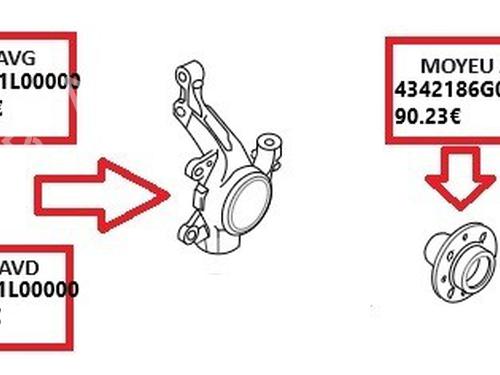 Used Right front steering knuckle Right front steering knuckle SUZUKI SWIFT IV (FZ, NZ) [2010-2026] 35911857 35911857