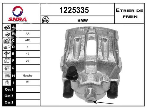 Used Left rear brake caliper Left rear brake caliper BMW 1 (E87) 120 d (177 hp) 36582832 36582832