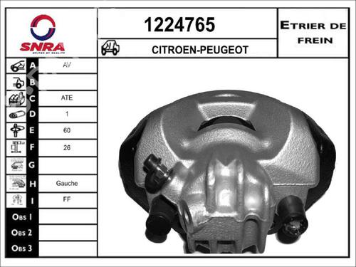 Used Left front brake caliper Left front brake caliper CITROËN C4 II (NC_) 1.6 HDi 110 (112 hp) 35908423 35908423