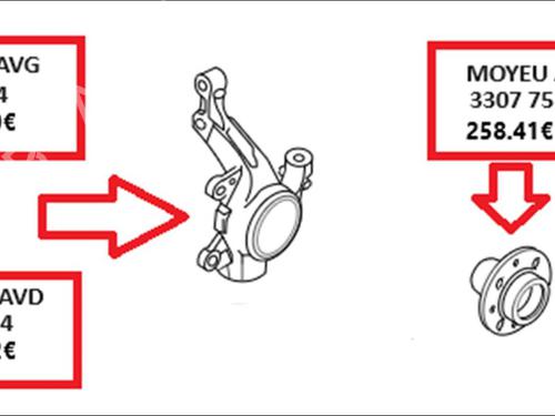 Used Left front steering knuckle Left front steering knuckle CITROËN C5 II (RC_) [2004-2008] 33588640 33588640