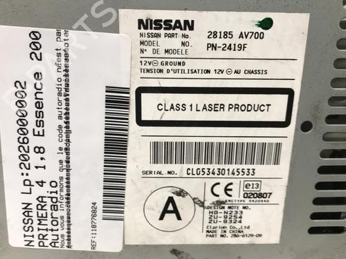 Radio NISSAN PRIMERA Hatchback (P12) | BP33599074E6 - Image 3