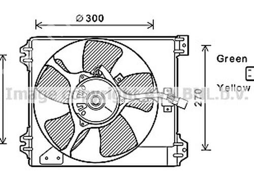 Used Radiator fan Radiator fan SUZUKI SX4 (EY, GY) 1.6 DDIS (RW416D) (90 hp) 35912924 35912924