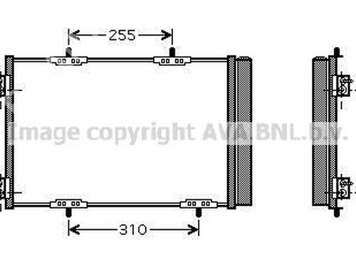 AC radiator CITROËN C3 II (SC_) 1.6 HDi | BP33596981M32 - Image 2