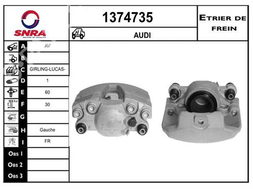 left-front-brake-caliper-audi-q5-8rb-2008-2009-2010-2011-2012-2013-2014-2015-2016-2017-2018-2019-33600304 main image
