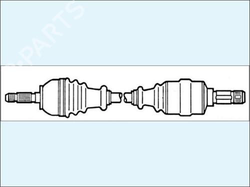 Used Left front driveshaft Left front driveshaft RENAULT SCÉNIC III (JZ0/1_) 1.5 dCi (110 hp) 35907523 35907523