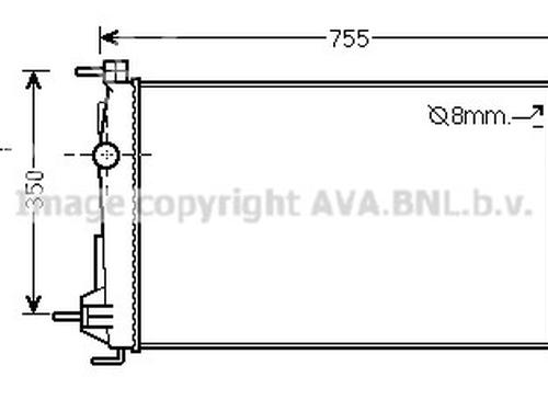 Water radiator RENAULT FLUENCE (L3_) 1.5 dCi (L30A) | BP33708611M31 - Image 2