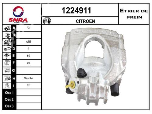 Used Left front brake caliper Left front brake caliper CITROËN C5 III Break (RW_) 1.6 HDi 115 (114 hp) 36580577 36580577