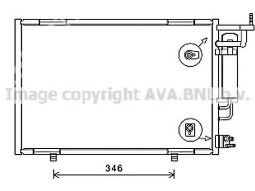 Used AC radiator AC radiator FORD FIESTA VI (CB1, CCN) 1.25 (82 hp) 33597979 33597979