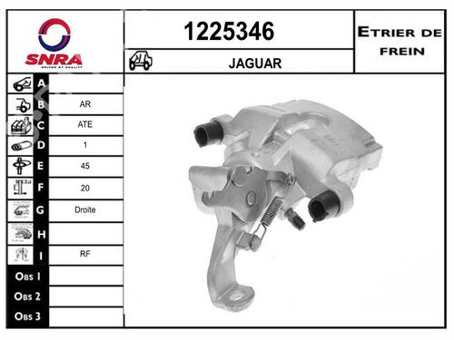Pinça travão trás direita Pinça travão trás direita JAGUAR XF I (X250) 2.7 D (207 hp) 34451826 34451826