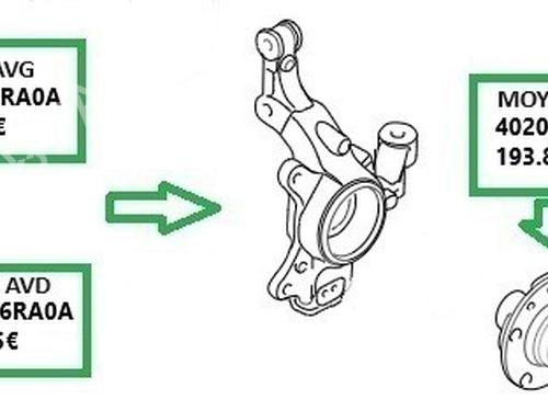 left-front-steering-knuckle-renault-austral-2022-39086816 main image