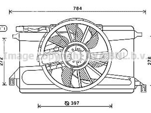 Used Radiator fan Radiator fan 39086796 39086796