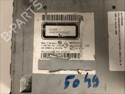 Used Radio Radio VW POLO III CLASSIC (6V2) [1995-2009] 34615088 34615088