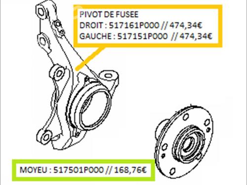 Used Right front steering knuckle Right front steering knuckle KIA VENGA (YN) 1.4 CVVT (90 hp) 35907268 35907268