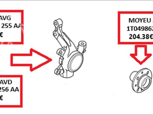 Left front steering knuckle AUDI A3 (8P1) | BP35909363M25 - Image 2