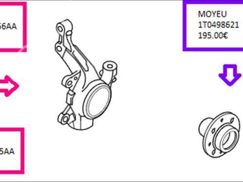 left-front-steering-knuckle-audi-a3-8p1-2003-2004-2005-2006-2007-2008-2009-2010-2011-2012-2013-33588160 main image