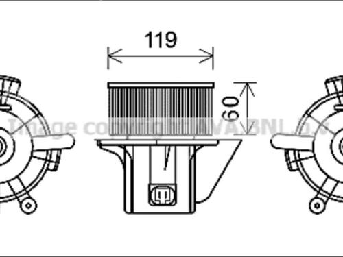 Used Heater blower motor Heater blower motor CITROËN C4 I (LC_) [2004-2014] 33587984 33587984