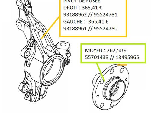 Used Right front steering knuckle Right front steering knuckle OPEL CORSA D (S07) 1.3 CDTI (L08, L68) (75 hp) 35906804 35906804