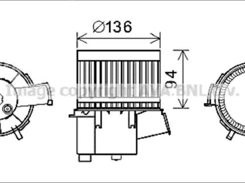 Ventilator motor Ventilator motor FIAT PANDA (169_) 1.1 (169.AXA1A) (54 hp) 36575399 36575399