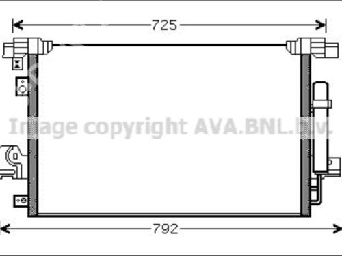 Used AC radiator AC radiator PEUGEOT 4007 (VU_, VV_) 2.2 HDi (156 hp) 33583764 33583764
