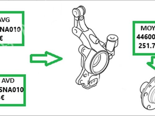 Used Right front steering knuckle Right front steering knuckle HONDA CIVIC VIII Hatchback (FN, FK) 2.2 CTDi (FK3) (140 hp) 33587331 33587331