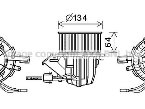 Used Heater blower motor Heater blower motor AUDI Q5 (8RB) 3.0 TDI quattro (240 hp) 35913853 35913853
