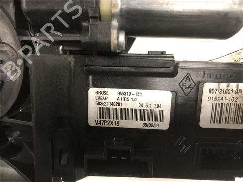 Used Front left window mechanism Front left window mechanism RENAULT MEGANE III Coupe (DZ0/1_) 1.5 dCi (DZ0B) (106 hp) 33578721 33578721