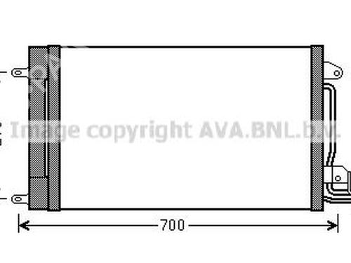 Used AC radiator AC radiator AUDI A1 (8X1, 8XK) 1.4 TFSI (122 hp) 33596266 33596266